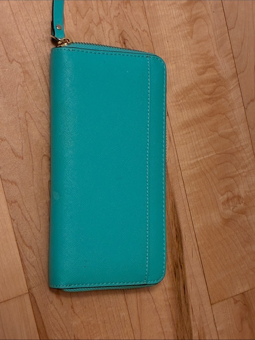 kate spade Teal Zip Around Continental Wallet - Picture 4 of 7